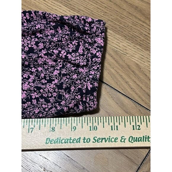 J Jill Top Size Measured Cotton Tencel Floral Keyhole Preppy Career Professional - Picture 7 of 9